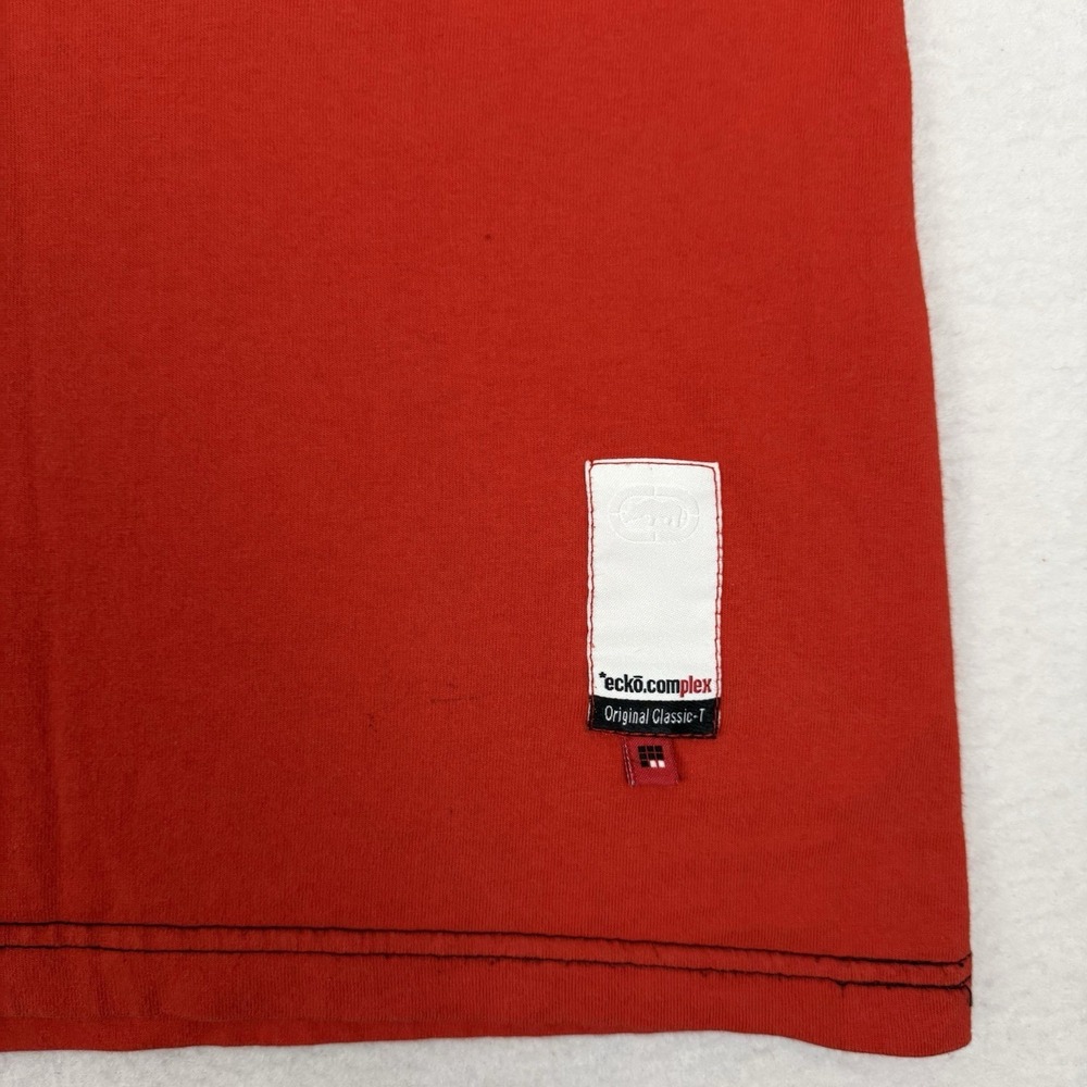 Vintage 90s Ecko Unltd Red T-Shirt XXL Rhino Logo Complex Streetwear Y2K - Picture 4 of 9